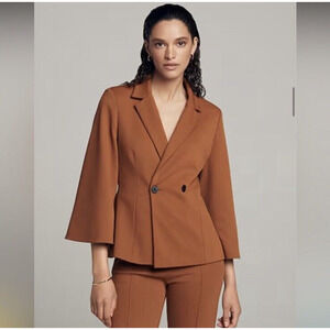 THE FOLD Besano Jacket Caramel Brown Blazer Size US 6 / UK 10